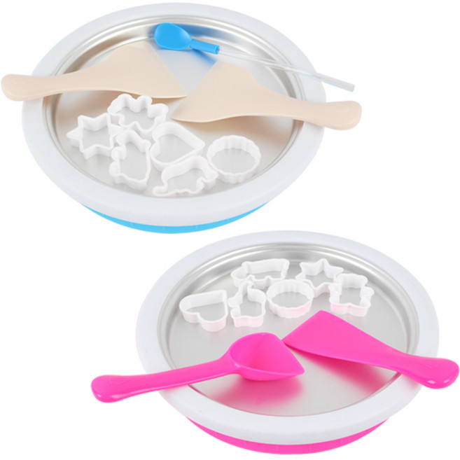 위시 철판 아이스크림메이커 아이스롤 만들기, 핑크, 1개