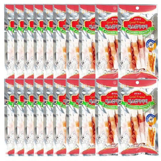 굿프랜드 비스켓사사미 4p, 20개, 50g, 닭가슴살