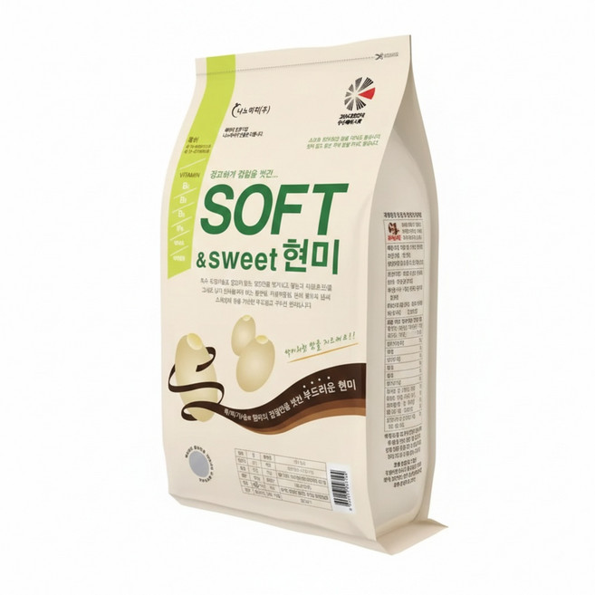 [롯데백화점]나노미 [나노미] 당일도정 경기미 고시히카리 백미식감 소프트현미 3kg (3kg*1포), 1개