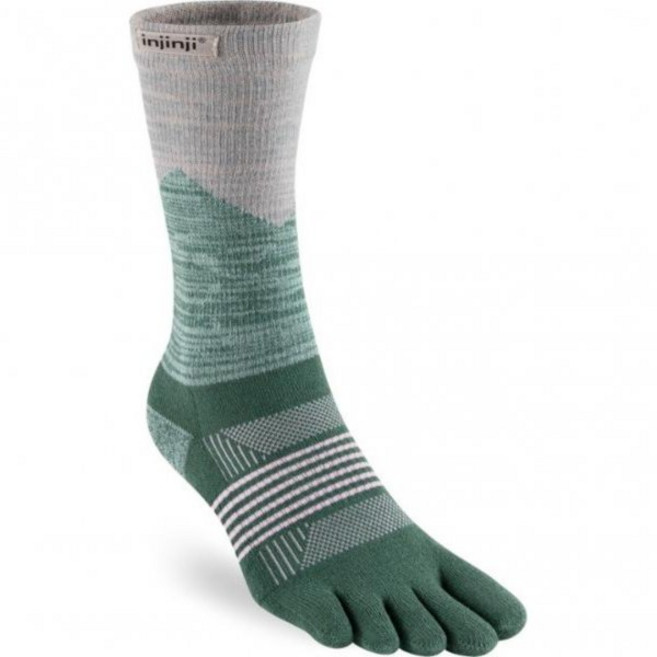 Injinji 인지 트레일 미드웨이트 크루 양말 - 여성용, M/L, Alpine, 1개