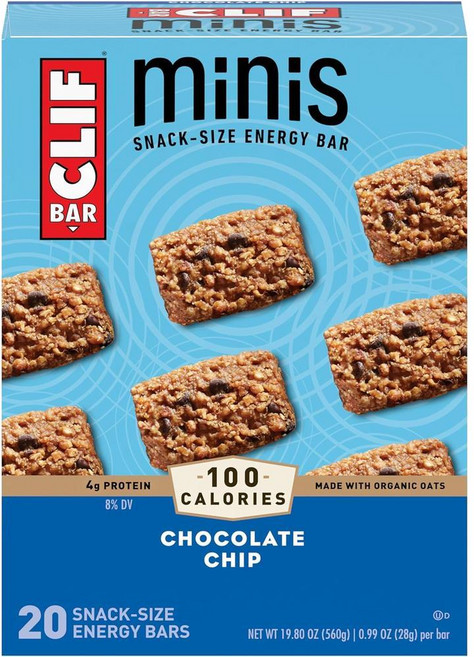 CLIF 바 미니 에너지 바 초콜릿 칩 스낵 바, 3개, 560g