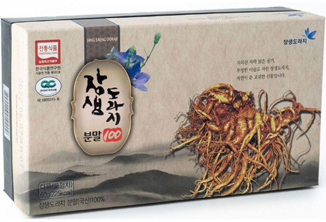 장생도라지 분말100 / 1박스, 2g, 30개