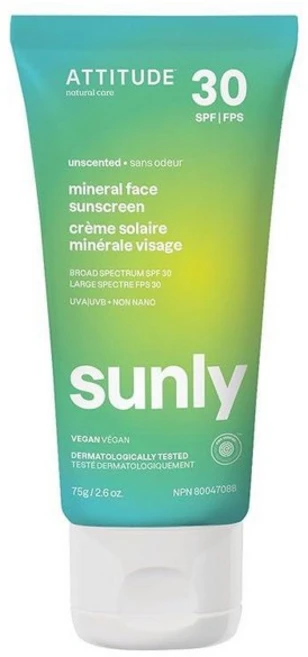 ATTITUDE 산화아연이 함유된 미네랄 자외선 차단제 SPF 30 EWG 인증 광범위한 스펙트럼 UVA/UVB 보호 피부과 테스트 완료 비건 무향 147.4g(5, 150g, 1개 - 쿠팡