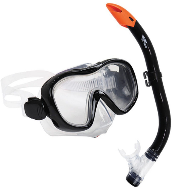 XBL-1501-BLACK 엑스블루 주니어 마스크 스노클 세트, XBL-1501 주니어스노클-BLACK