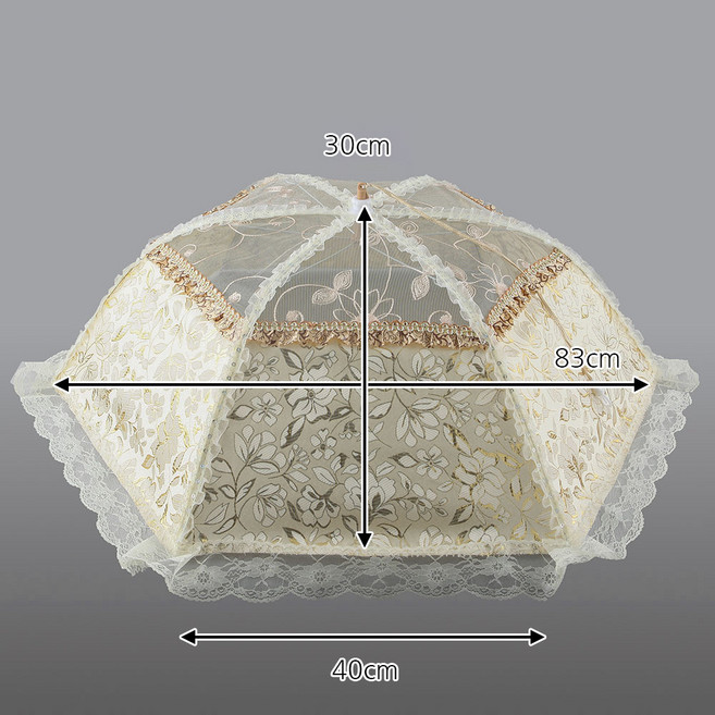 Tree 쿠킹 레이스 원터치 밥상보 육각 플라워, 1개