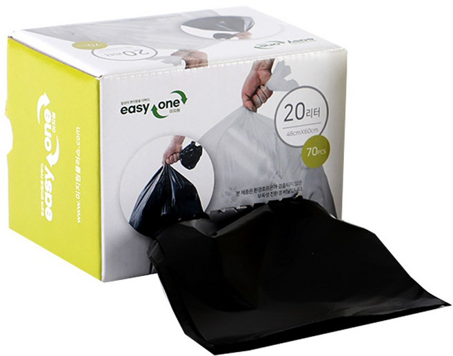 뽑아쓰는 분리수거 비닐봉투 검정색, 1개, 100L
