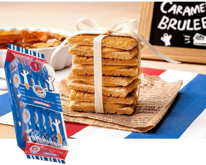 일본 슈가버터샌드트리 슈가버터트리 캬라멜 브륄레 10개입 간식용