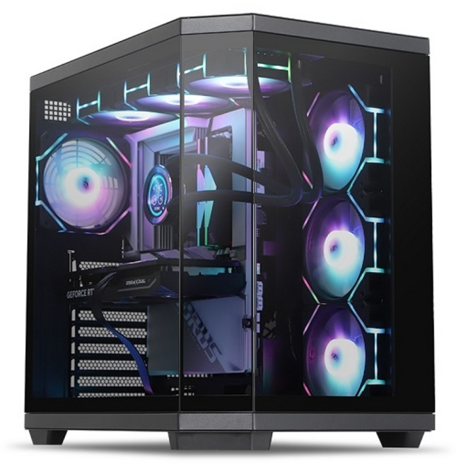 DARKFLASH DQX80 ARGB BTF (블랙), 1개, DQX80 ARGB BTF블랙