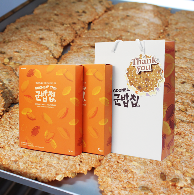 군밥칩 고단백 누룽지칩 선물세트(메시지카드 포함), 1개, Thank you