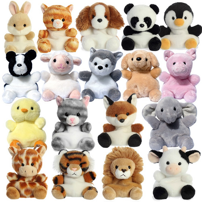 미니펫인형 20종 미요니 강아지 고양이 펭귄 토끼 개구리 송아지 오리 병아리 판다 돼지 여우 양 동물 애착 인형, 미니펫-아기 돼지, 1개