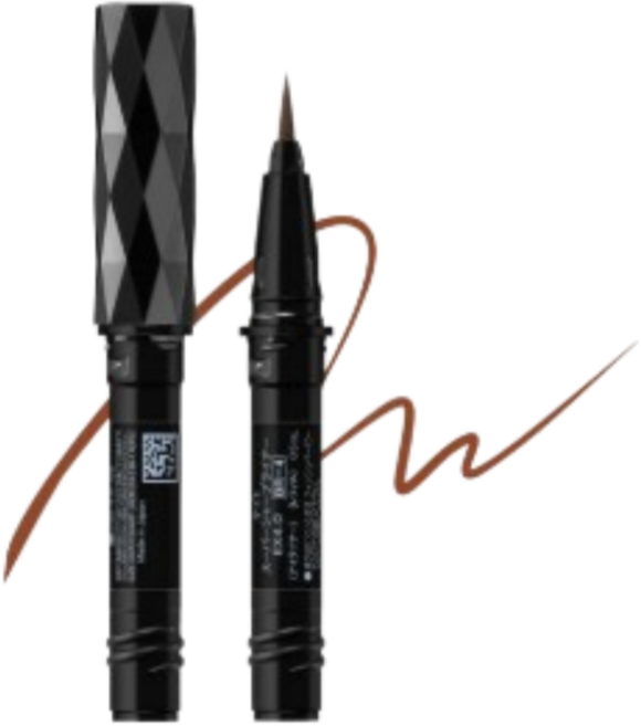 가네보 케이트 슈퍼 샤프 EX4.0 아이 라이너 리필 더블 세트 0.5ml, BR-4 오렌지 브라운, 3개