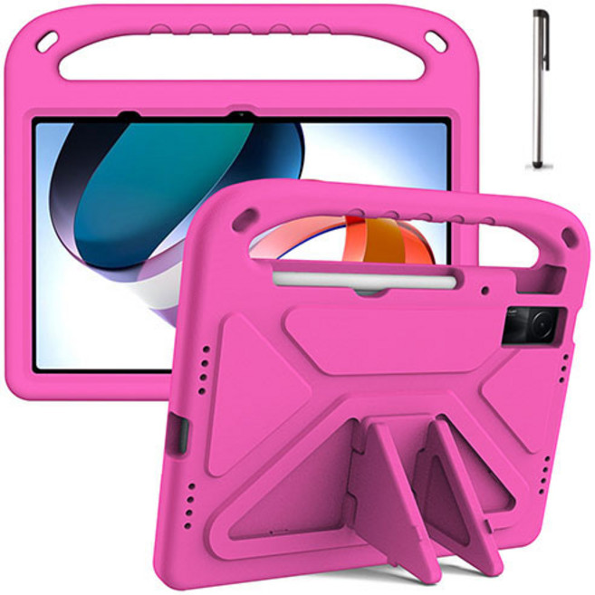 아이패드 9세대 8세대 7세대 에어3 호환 에바폼 케이스 (+터치펜), 핑크, 1개