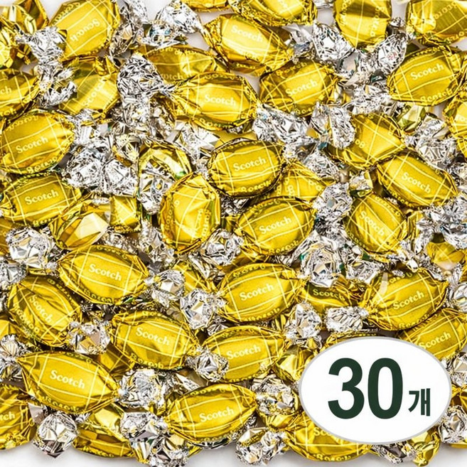 롯데웰푸드 스카치 캔디 버터맛 대용량 개별포장 사무실 간식 30개