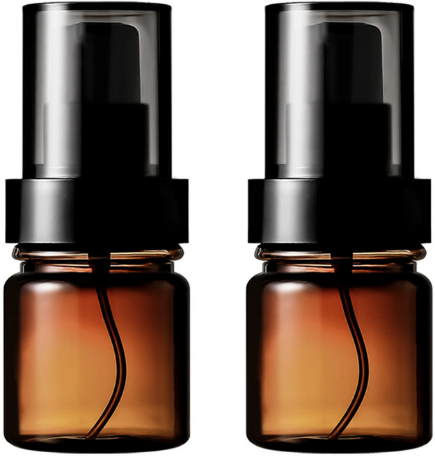 닥터보틀 점보 에센스 로션 펌프 용기 화장품 공병, 2개, 브라운 30ml