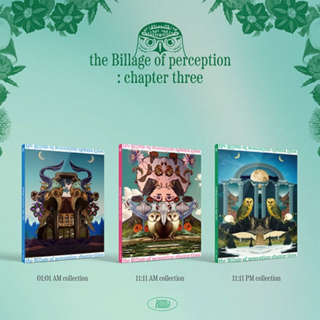 빌리 Billlie - 미니4집 the Billage of perception: chapter three / 버전선택, 01:01 AM collection, 포토카드 1종 랜덤+포스터+지관통포함