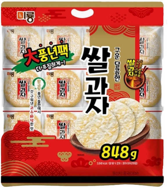 미룡구운달콤한쌀과자 275G/(주)오성물산코리아, 848g, 6개