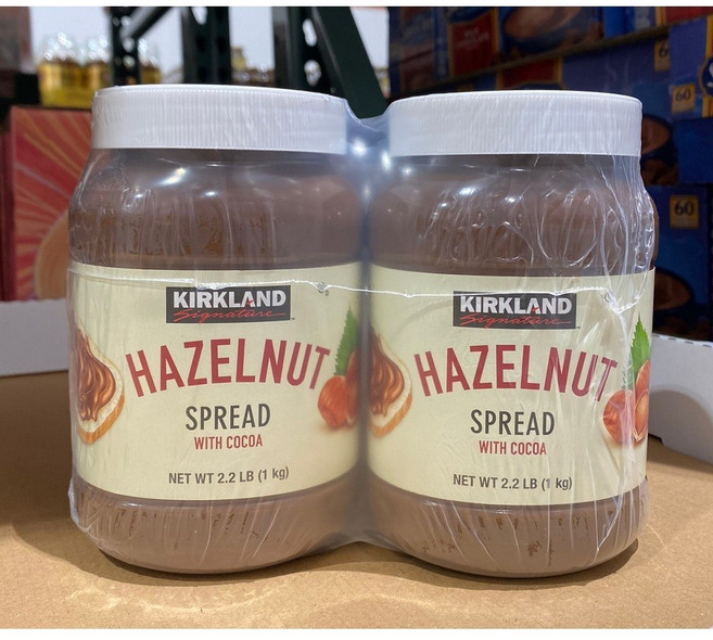 KIRKLAND SIGNATURE 榛果可可醬 1公斤 X 2入, 1kg, 2個