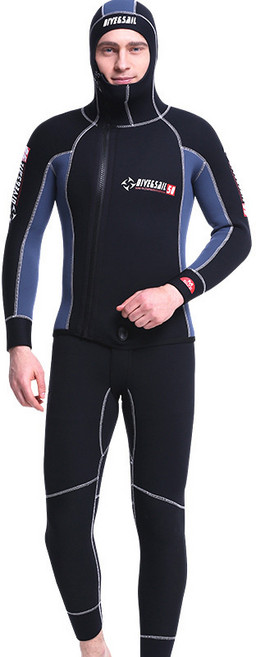 잠수복남5MM긴팔분리후드보온투피스습식부츠서핑프리잠수복