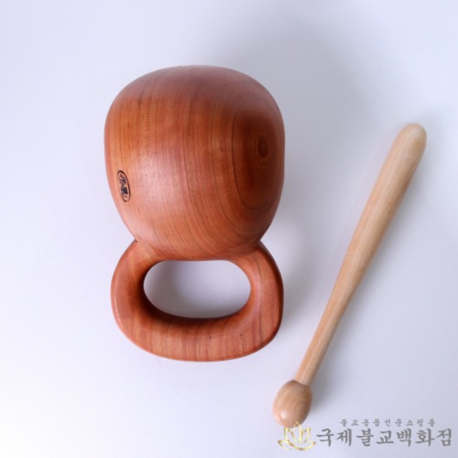 참선목탁 4치 기도용목탁 참선용 민자목탁 가로 12cm, 1개