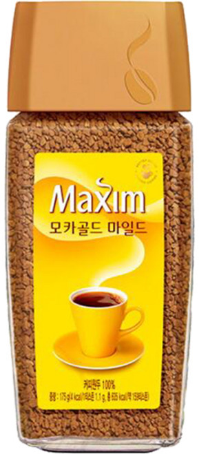 MAXIM 麥心 摩卡溫和瓶裝即溶咖啡, 100g, 1瓶, 1瓶