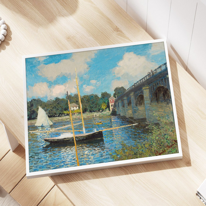나만의 미술관 명화 모네 봄 그림 캔버스 거실 인테리어 액자 10종, 15.아르장퇴유의 다리