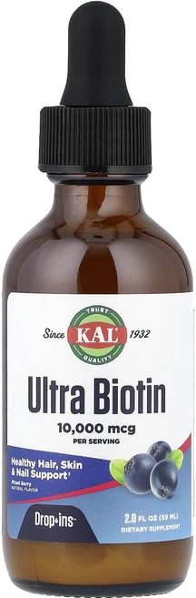 KAL 울트라 바이오틴 내추럴 믹스 베리 향 10000mcg 59ml, 5개 - 쿠팡