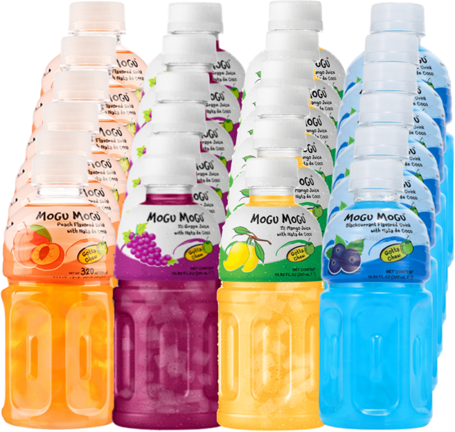 [쿨앤드몰] 모구모구 4종혼합 복숭아6+포도6+망고6+블랙커런트6, 24개, 320ml