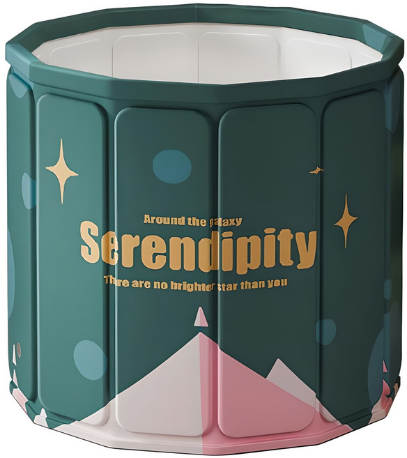 접이식욕조 이동식 반신욕조 간이 사우나 욕조 원터치 접이식 욕조, 녹색