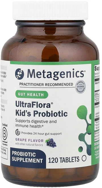 Metagenics 프로바이오틱 메타키즈 포도맛 120정, 1개 - 쿠팡