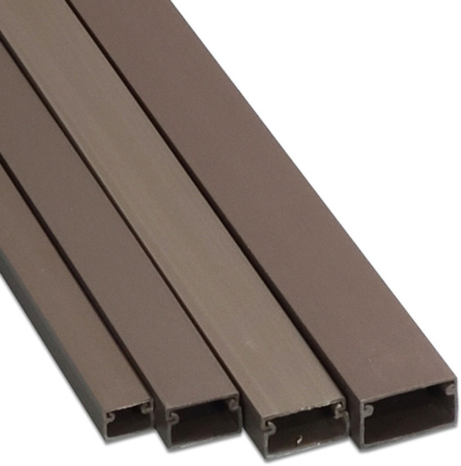 국산 전선 몰딩 케이블 사각 고강도 쫄대 몰드 랜닥트 1M, 갈색, 1개, 사각몰드, 특소 (1호) 15 x 11mm