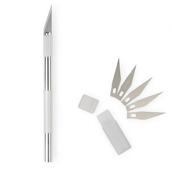 또도리 아트나이프 정밀 다목적 칼 1P + 리필칼날 5P, 1세트