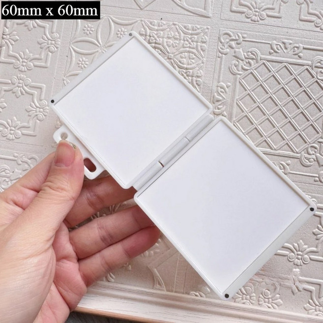 휴대용 수채화 팔레트 여행 아티스트 스케치 미술 그림 않는 수집하지 세라믹 용품, white small