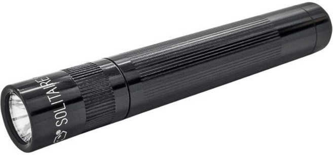 MAGLITE SOLITAIRE LED 1셀 AAA 손전등 U2013 컴팩트 방수 조절 가능한 빔 블랙, Black, 1개, 검정