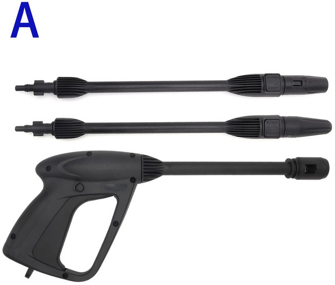 고압 와셔 스프레이 건 블루 워터 블랙 스피어 제트 랜스 노즐 AR 완드 자동차 데커 클린, Gun and Dual Lances