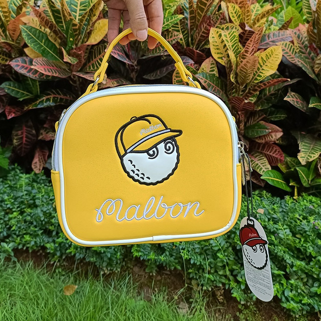 골프 카트백 토트백 미니 보스턴백 라운딩 가방 자수 디자인 남녀공용 경량 골프백, 녹색, 1개