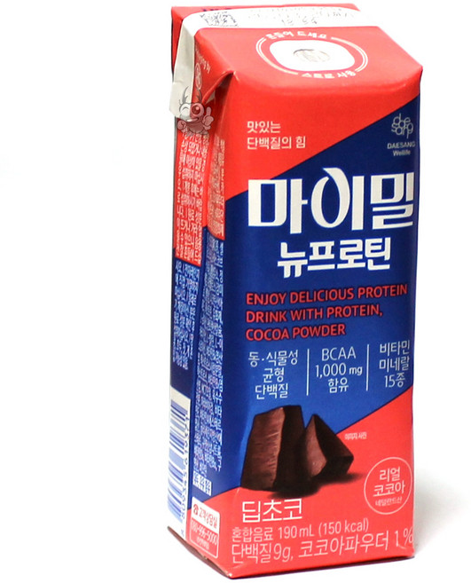 마이밀 뉴프로틴 딥초코, 190ml, 2개