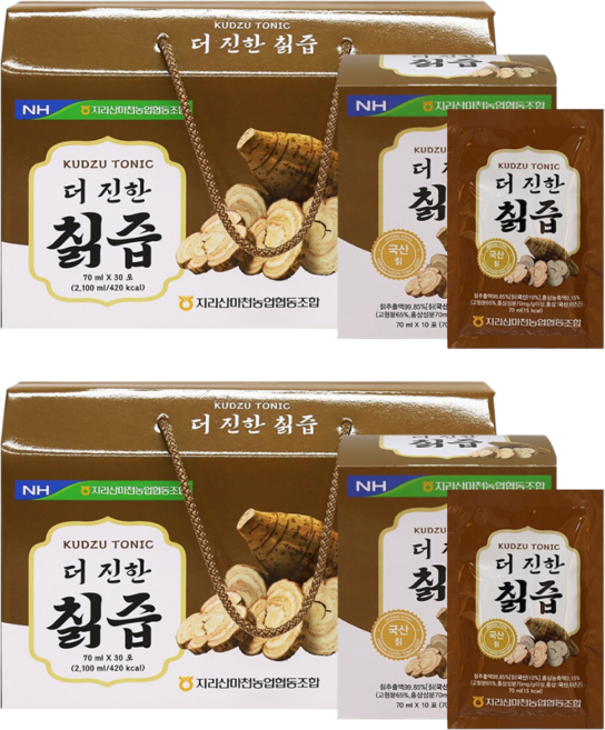 온가족 영양관리 농협 더진한칡즙 30포, 2개