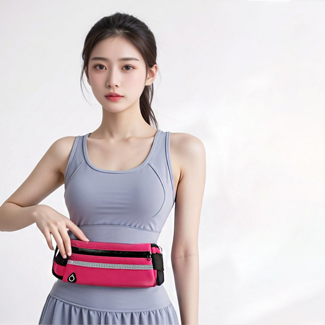 스마트폰 수납 포켓 허리 힙색 러닝 가방 슬링백 미니 등산