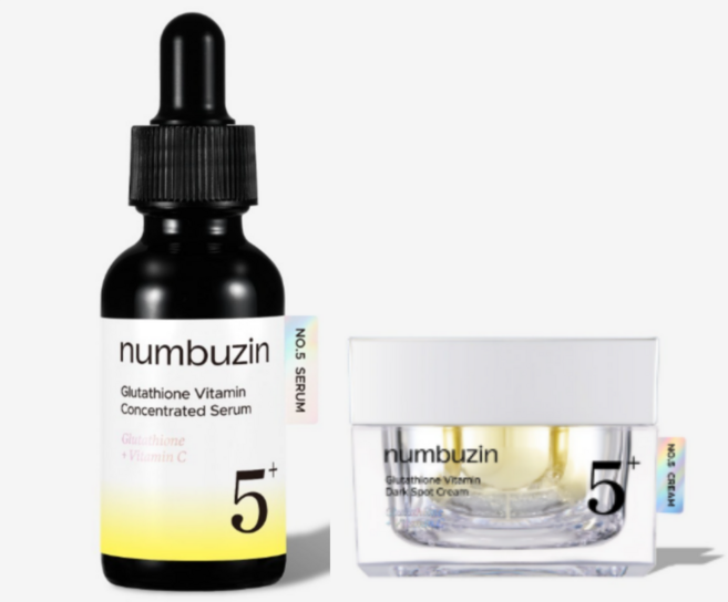 넘버즈인 5번 글루타치온 C 2종세트( 글루타치온씨 흔적 앰플샷 30ml+ 흔적 레이저토닝 크림 50ml), 1세트