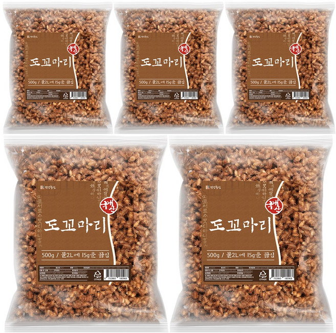 건강중심 국산 도꼬마리 창이자 말린 열매, 500g, 5개