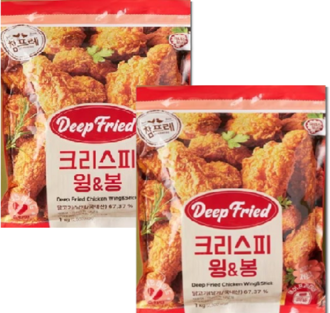 참프레 크리스피 윙봉, 1kg, 2개