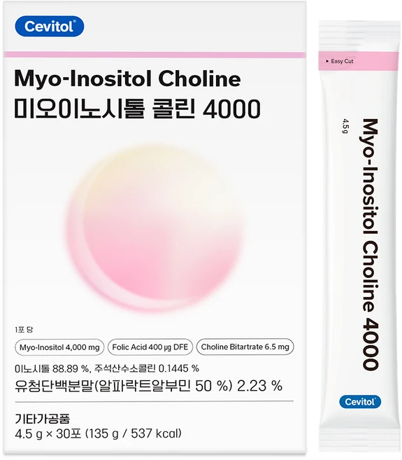 세비톨 미오이노시톨 콜린 4000, 135g, 1박스 - 쿠팡