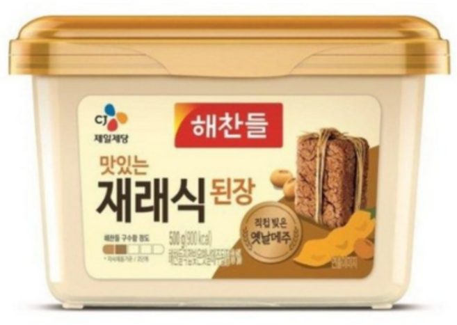 해찬들 재래식 된장, 500g, 12개