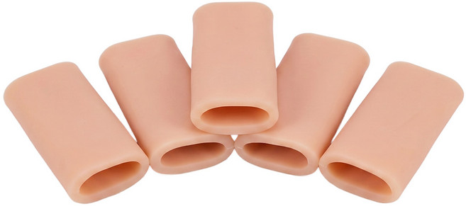 손가락 보호대 실리콘 보호 튜브 엄지 검지, 5개, 스킨