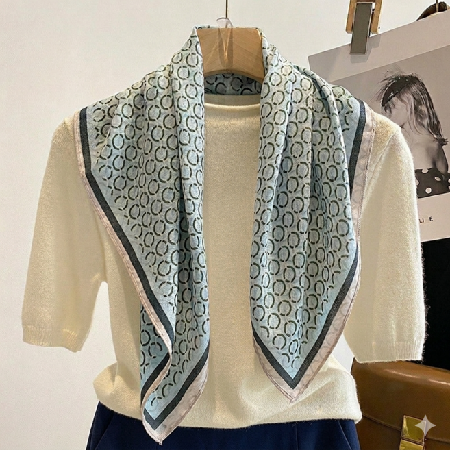 로지제이 부드러운 데일리 패션 고급 여성 봄 여름 사각 스카프