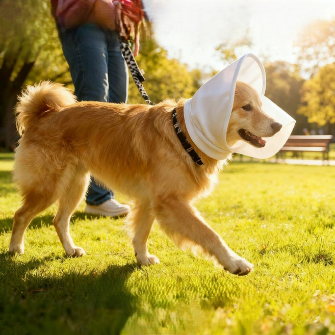 강아지 페이스커버 취식금지 해충 방지 얼굴망 입마개, 1개, 화이트 (소형)
