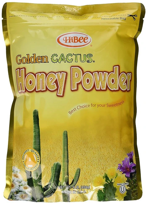 [미국산 코셔인증]하이비 골든 선인장 꿀가루 HiBee-Golden Cactus Honey Powder, 2개, 454g - 쿠팡