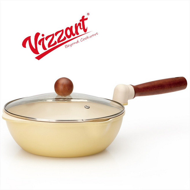 비자트 IH 스피드 세라믹 편수냄비(웍)-케이스포장/직화사용가능/볶음팬/멀티팬/냄비, 1개, 24cm