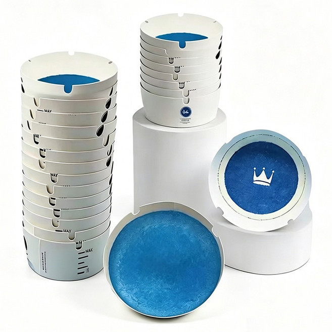 Le Gou 냄새안나는 업소용 가정용 차량용 일회용 재떨이 냄새차단, 50개, 파란색