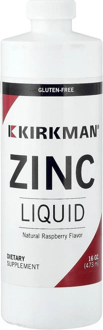 Kirkman Labs Zinc Liquid Natural Raspberry 16 oz (473 ml), Kirkman Labs, Zinc Liquid, Nat, 1개, 473ml - 쿠팡